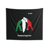 B180 Teamwork and Togetherness Sportswear Indoor Wall Tapestry